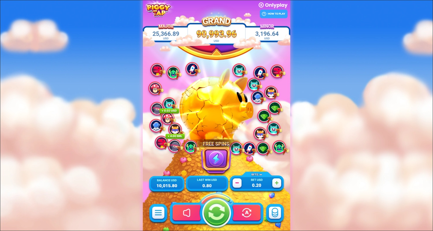 Use Treasures with Piggy Faucet at Bitcasino